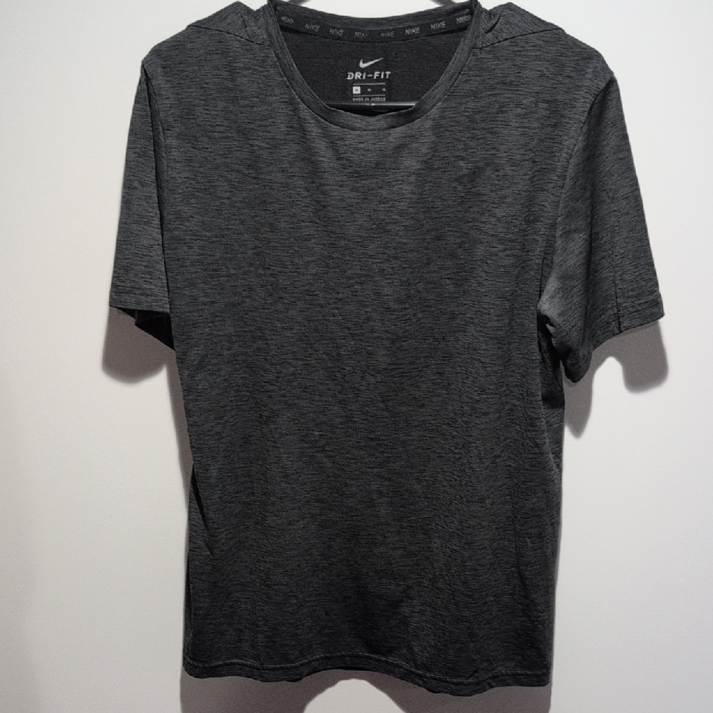 Nike Dri-FIT Heathered Dark Gray Short Sleeve Tee